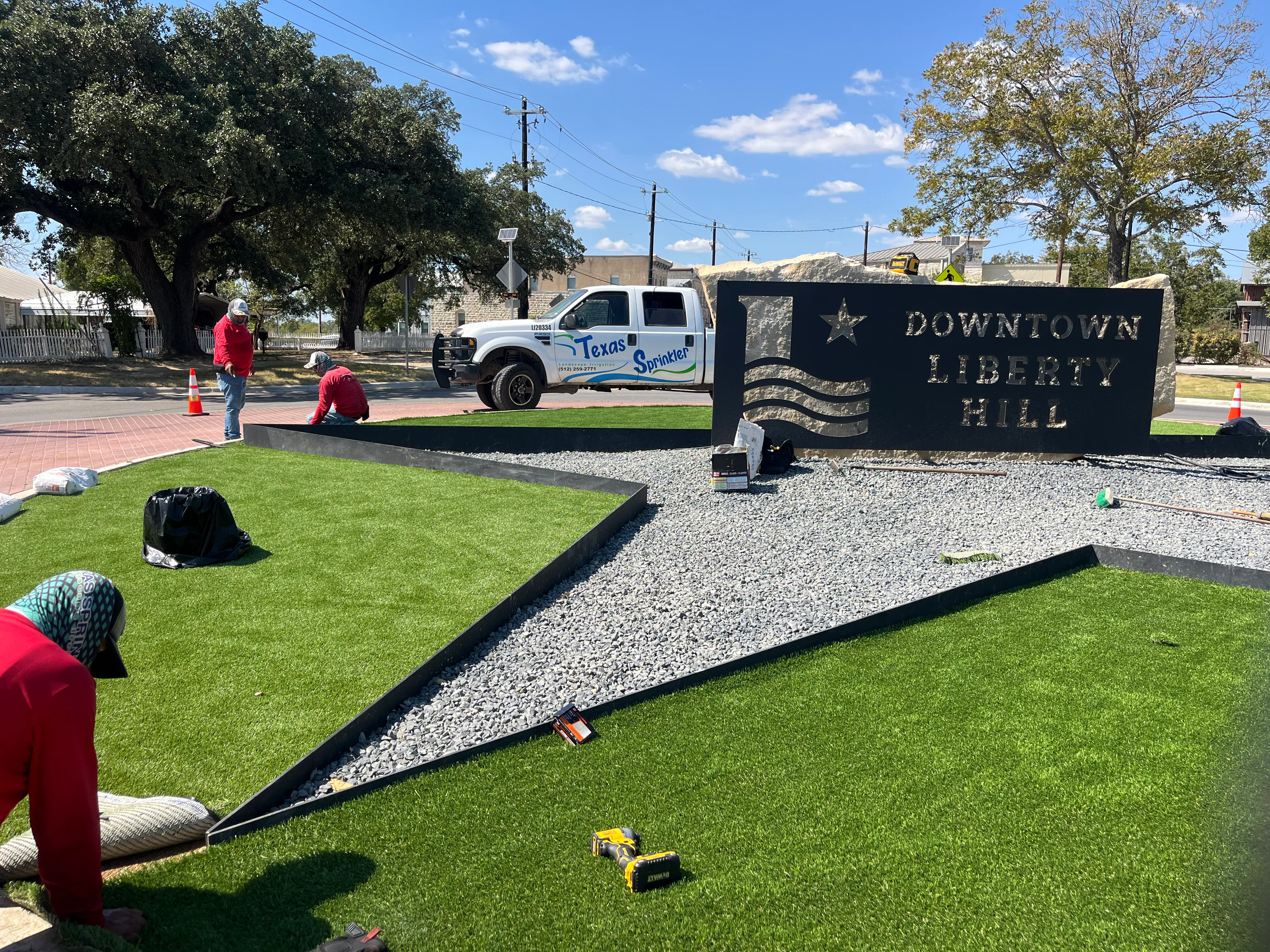 Premium steel edging landscape